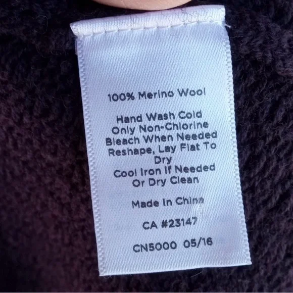 Talbot's purple merino wool sweater blazer - Picture 9 of 9